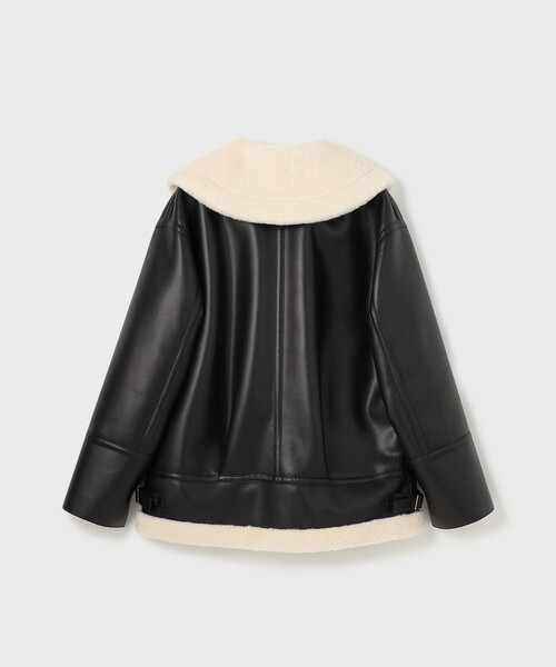 GRACE CONTINENTAL（グレースコンチネンタル）の「フェイクムートンフライトジャケット（その他アウター・レディース・ブラウン/ブラック・36）」の6枚目の写真