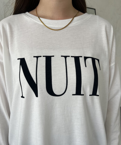 prose verse（プロズヴェール）の「【NUIT】フロッキーロゴロンT（Tシャツ/カットソー・レディース・ブラック/オフホワイト・MEDIUM）」の19枚目の写真