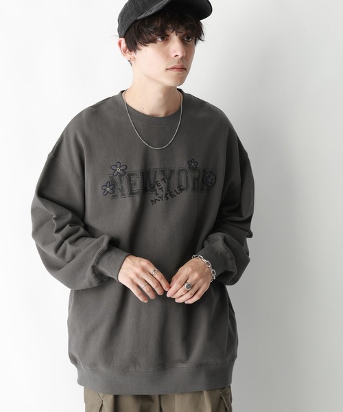 RAGEBLUE（レイジブルー）の「カレッジロゴプリント/ヘビーウェイトプルオーバースウェット（スウェット・メンズ・ライトグレー/ダークグリーン/ダークグレー・MEDIUM/LARGE）」の20枚目の写真