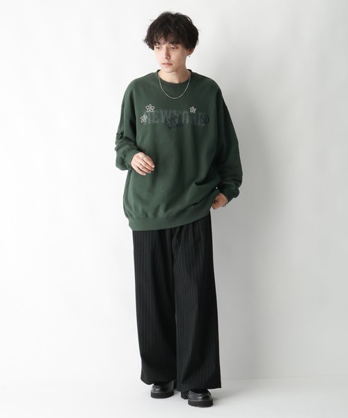 RAGEBLUE（レイジブルー）の「カレッジロゴプリント/ヘビーウェイトプルオーバースウェット（スウェット・メンズ・ライトグレー/ダークグリーン/ダークグレー・MEDIUM/LARGE）」の18枚目の写真