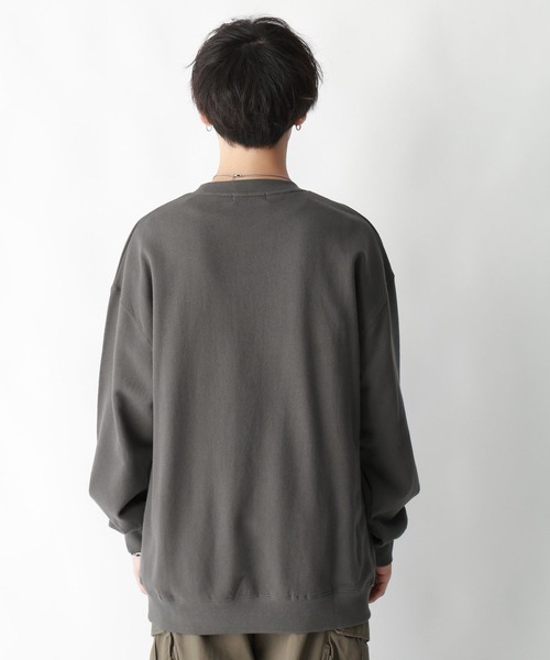 RAGEBLUE（レイジブルー）の「カレッジロゴプリント/ヘビーウェイトプルオーバースウェット（スウェット・メンズ・ライトグレー/ダークグリーン/ダークグレー・MEDIUM/LARGE）」の12枚目の写真