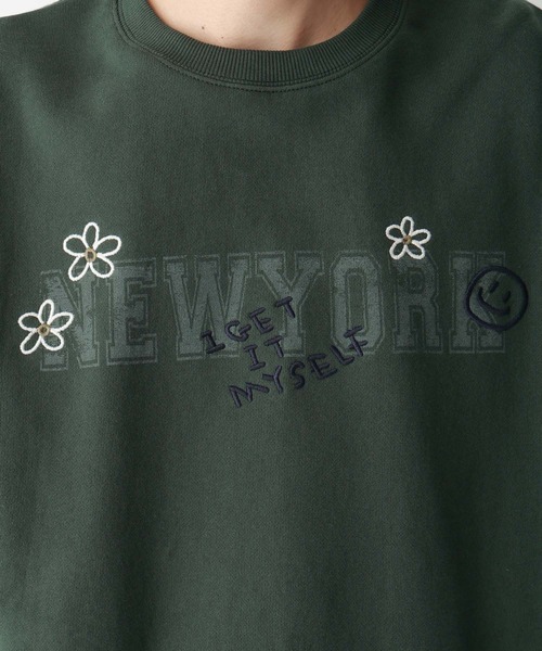 RAGEBLUE（レイジブルー）の「カレッジロゴプリント/ヘビーウェイトプルオーバースウェット（スウェット・メンズ・ライトグレー/ダークグリーン/ダークグレー・MEDIUM/LARGE）」の4枚目の写真