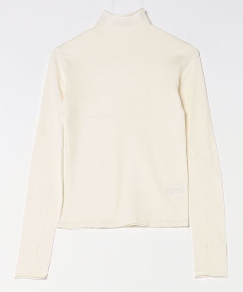 STYLEBLOCK（スタイルブロック）の「フィンガーホールタートルネックニットプルオーバー（ニット/セーター・レディース・オレンジ/ネイビー/グリーン/ブラック/オフホワイト/ターコイズブルー/チャコールグレー・M）」の2枚目の写真