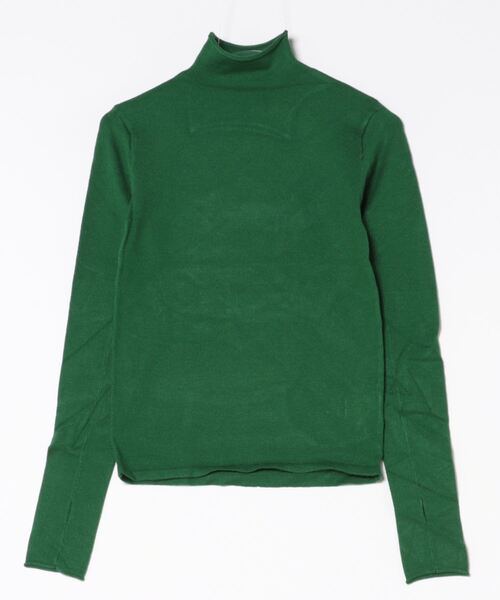 STYLEBLOCK（スタイルブロック）の「フィンガーホールタートルネックニットプルオーバー（ニット/セーター・レディース・オレンジ/ネイビー/グリーン/ブラック/オフホワイト/ターコイズブルー/チャコールグレー・M）」の5枚目の写真