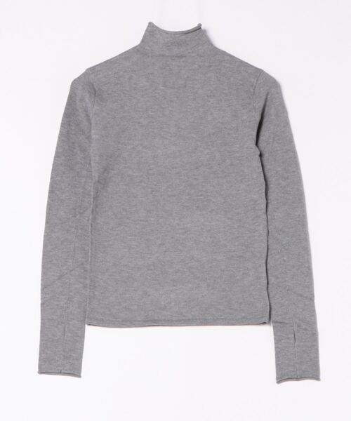 STYLEBLOCK（スタイルブロック）の「フィンガーホールタートルネックニットプルオーバー（ニット/セーター・レディース・オレンジ/ネイビー/グリーン/ブラック/オフホワイト/ターコイズブルー/チャコールグレー・M）」の9枚目の写真