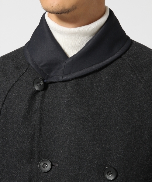 RAGEBLUE(レイジブルー)の「ウールショールコート/566839(その他アウター・メンズ・ブラウン/チャコールグレー・MEDIUM/LARGE)」の6枚目の写真