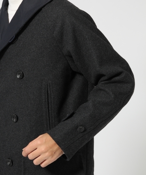RAGEBLUE(レイジブルー)の「ウールショールコート/566839(その他アウター・メンズ・ブラウン/チャコールグレー・MEDIUM/LARGE)」の7枚目の写真