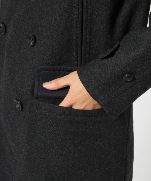 RAGEBLUE(レイジブルー)の「ウールショールコート/566839(その他アウター・メンズ・ブラウン/チャコールグレー・MEDIUM/LARGE)」の12枚目の写真