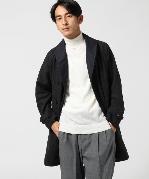 RAGEBLUE(レイジブルー)の「ウールショールコート/566839(その他アウター・メンズ・ブラウン/チャコールグレー・MEDIUM/LARGE)」の16枚目の写真