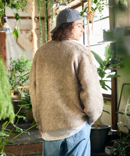 FREAK'S STORE(フリークスストア)の「FREAK’S STORE/フリークスストア リラックスフィット シャギーニットカーディガン(カーディガン/ボレロ・メンズ・ブルー/ブラウン/グリーン/チャコール/ベージュ/オレンジ・SMALL/MEDIUM/LARGE)」の12枚目の写真
