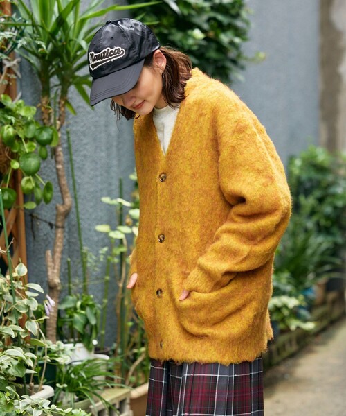 FREAK'S STORE(フリークスストア)の「FREAK’S STORE/フリークスストア リラックスフィット シャギーニットカーディガン(カーディガン/ボレロ・メンズ・ブルー/ブラウン/グリーン/チャコール/ベージュ/オレンジ・SMALL/MEDIUM/LARGE)」の15枚目の写真