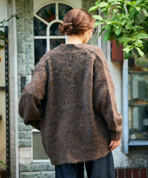 FREAK'S STORE(フリークスストア)の「FREAK’S STORE/フリークスストア リラックスフィット シャギーニットカーディガン(カーディガン/ボレロ・メンズ・ブルー/ブラウン/グリーン/チャコール/ベージュ/オレンジ・SMALL/MEDIUM/LARGE)」の22枚目の写真