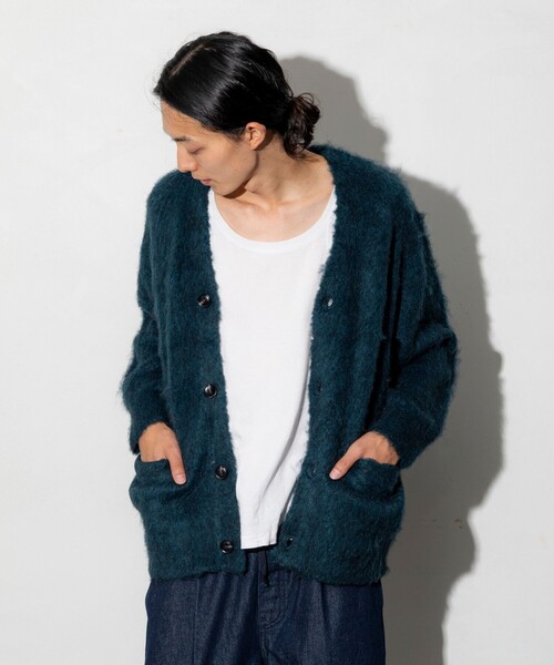 ニット　カーディガン　リラックス　ブラック FREAK'S STORE カーディガン FREAK'S STORE/フリークスストア