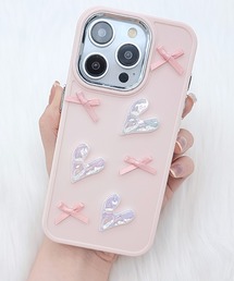 Lace Ladies（レースレディース）の「3D メニー リボン ハート iPhone ケース（スマホケース/カバー・レディース）」