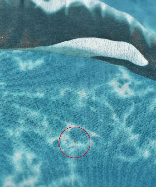 LABORATORY R（ラボラトリーアール）の「【ヴィンテージ古着】Y2K シャチ タイダイ アニマルプリントTシャツ（Tシャツ/カットソー・メンズ・ブルー・LARGE）」の7枚目の写真