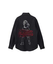 HYSTERIC GLAMOUR | VIXEN GIRL刺繍 ワークシャツ(シャツ/ブラウス)