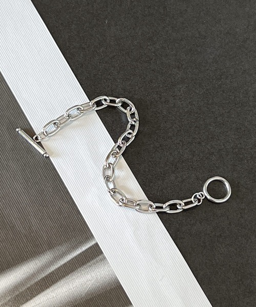 DiamondHearts(ダイヤモンドハーツ)の「シンプルマンテルチェーンブレスレット(ブレスレット・メンズ・シルバー・SMALL/MEDIUM/LARGE)」の8枚目の写真