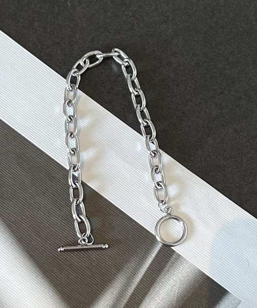 DiamondHearts(ダイヤモンドハーツ)の「シンプルマンテルチェーンブレスレット(ブレスレット・メンズ・シルバー・SMALL/MEDIUM/LARGE)」の9枚目の写真