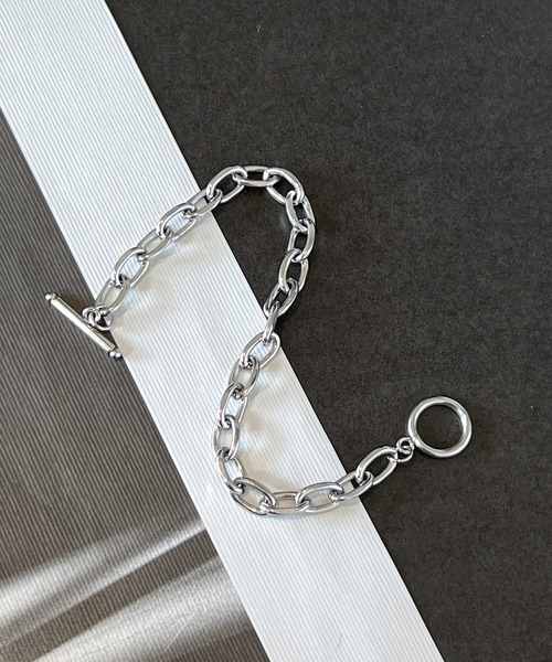 DiamondHearts(ダイヤモンドハーツ)の「シンプルマンテルチェーンブレスレット(ブレスレット・メンズ・シルバー・SMALL/MEDIUM/LARGE)」の10枚目の写真