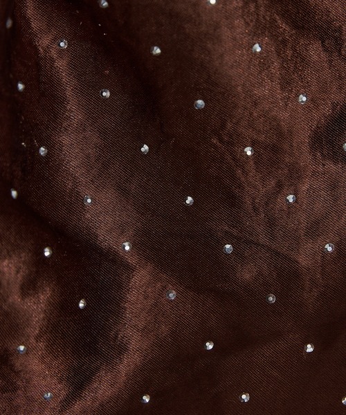 CIAOPANIC TYPY（チャオパニックティピー）の「チェーン付きサテンスタッズ巾着ミニBAG（ショルダーバッグ・レディース・ブラウン/グレー/カーキ/ブラック・ONE SIZE）」の7枚目の写真