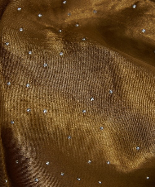 CIAOPANIC TYPY（チャオパニックティピー）の「チェーン付きサテンスタッズ巾着ミニBAG（ショルダーバッグ・レディース・ブラウン/グレー/カーキ/ブラック・ONE SIZE）」の6枚目の写真