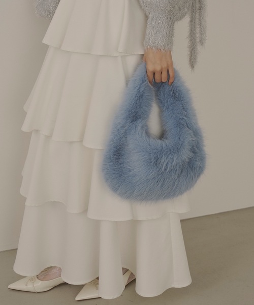 VIOLETTA(ヴィオレッタ)の「【select】ワンハンドルファーバッグ(ハンドバッグ・レディース・ボルドー/ライトグレー/オフホワイト/ライトブルー/ブラック・FREE)」の4枚目の写真