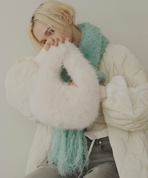 VIOLETTA(ヴィオレッタ)の「【select】ワンハンドルファーバッグ(ハンドバッグ・レディース・ボルドー/ライトグレー/オフホワイト/ライトブルー/ブラック・FREE)」の6枚目の写真