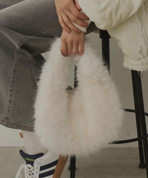 VIOLETTA(ヴィオレッタ)の「【select】ワンハンドルファーバッグ(ハンドバッグ・レディース・ボルドー/ライトグレー/オフホワイト/ライトブルー/ブラック・FREE)」の7枚目の写真