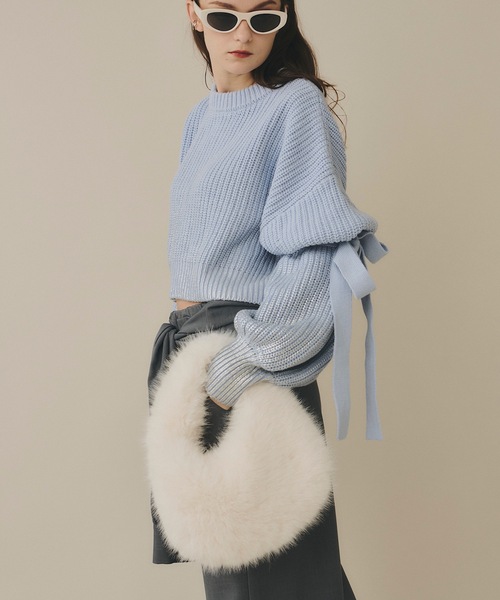 VIOLETTA(ヴィオレッタ)の「【select】ワンハンドルファーバッグ(ハンドバッグ・レディース・ボルドー/ライトグレー/オフホワイト/ライトブルー/ブラック・FREE)」の21枚目の写真