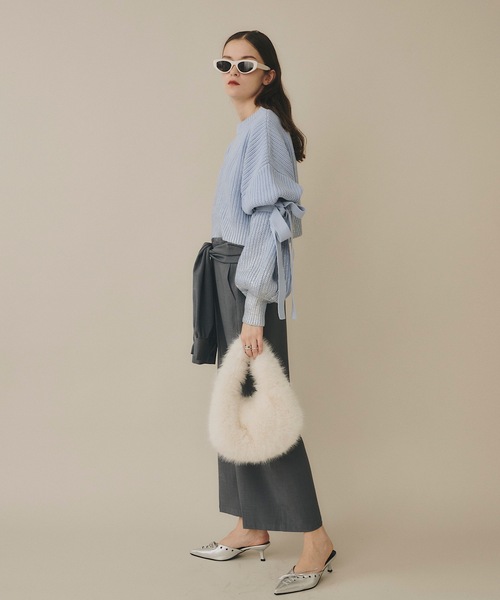 VIOLETTA(ヴィオレッタ)の「【select】ワンハンドルファーバッグ(ハンドバッグ・レディース・ボルドー/ライトグレー/オフホワイト/ライトブルー/ブラック・FREE)」の18枚目の写真