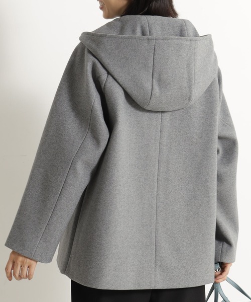 FOUND GOOD（ファウンドグッド）の「ウーリーテックフードコート（その他アウター・レディース・グリーン系2/ブラウン系3/アイボリー/ブラック/グレー系5・L/M/S）」の11枚目の写真