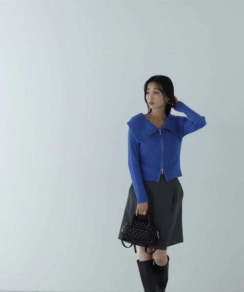 NATURAL BEAUTY BASIC（ナチュラルビューティーベーシック）の「◇【美人百花掲載】ラップディテールキュロット（その他パンツ・レディース・ブラウン/チャコールグレー・MEDIUM/SMALL）」の4枚目の写真