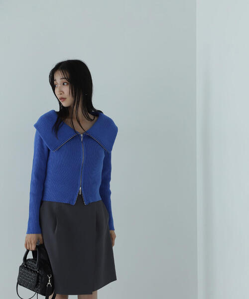 NATURAL BEAUTY BASIC（ナチュラルビューティーベーシック）の「◇【美人百花掲載】ラップディテールキュロット（その他パンツ・レディース・ブラウン/チャコールグレー・MEDIUM/SMALL）」の7枚目の写真