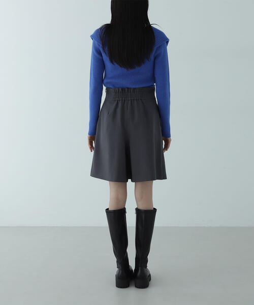 NATURAL BEAUTY BASIC（ナチュラルビューティーベーシック）の「◇【美人百花掲載】ラップディテールキュロット（その他パンツ・レディース・ブラウン/チャコールグレー・MEDIUM/SMALL）」の10枚目の写真