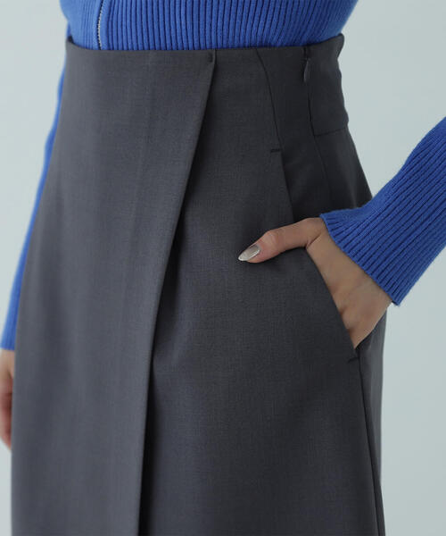 NATURAL BEAUTY BASIC（ナチュラルビューティーベーシック）の「◇【美人百花掲載】ラップディテールキュロット（その他パンツ・レディース・ブラウン/チャコールグレー・MEDIUM/SMALL）」の11枚目の写真