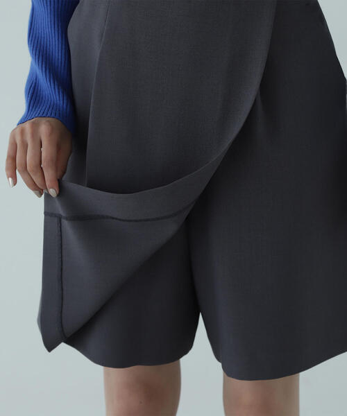 NATURAL BEAUTY BASIC（ナチュラルビューティーベーシック）の「◇【美人百花掲載】ラップディテールキュロット（その他パンツ・レディース・ブラウン/チャコールグレー・MEDIUM/SMALL）」の13枚目の写真