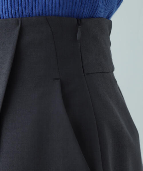 NATURAL BEAUTY BASIC（ナチュラルビューティーベーシック）の「◇【美人百花掲載】ラップディテールキュロット（その他パンツ・レディース・ブラウン/チャコールグレー・MEDIUM/SMALL）」の14枚目の写真