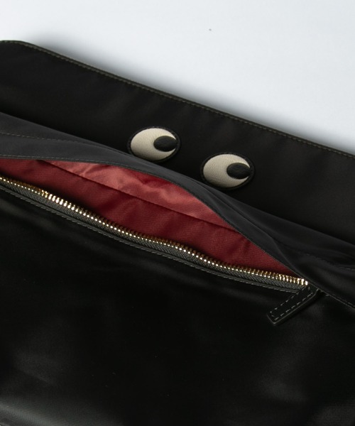 PCケース ブラック アニヤハインドマーチ ANYA HINDMARCH Tech Case Eyes in Black ECONYL regenerated