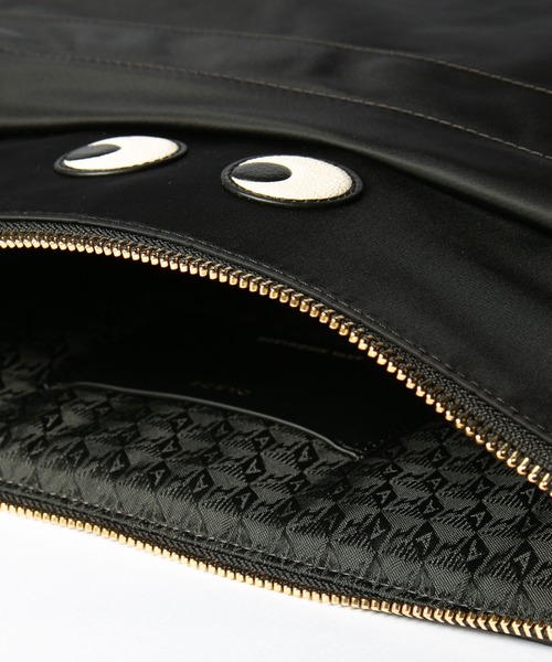 ANYA HINDMARCH Tech Case Eyes in Black ECONYL regenerated