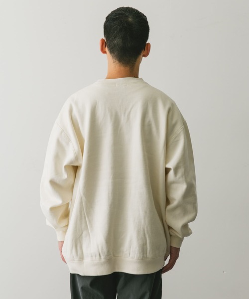 URBAN RESEARCH DOORS（アーバンリサーチドアーズ）の「『XLサイズ/WEB限定』裏起毛クルーネックスウェット（スウェット・メンズ・ブラック/アイボリー/グレー系その他/グリーン・MEDIUM/LARGE/X-LARGE）」の5枚目の写真