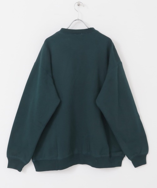 URBAN RESEARCH DOORS（アーバンリサーチドアーズ）の「『XLサイズ/WEB限定』裏起毛クルーネックスウェット（スウェット・メンズ・ブラック/アイボリー/グレー系その他/グリーン・MEDIUM/LARGE/X-LARGE）」の16枚目の写真