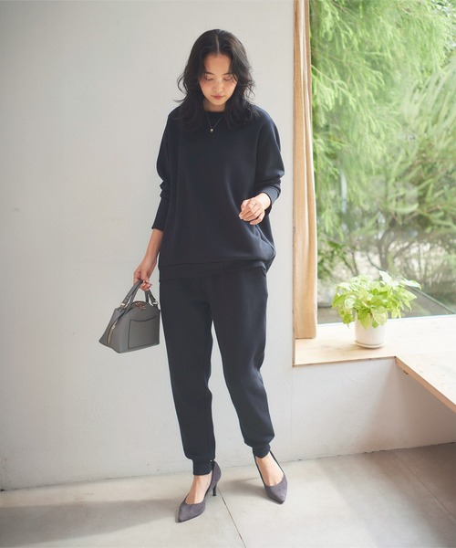 KOBE LETTUCE（コウベレタス）の「[ ぬく盛り ] ドルマンプルオーバー（スウェット・レディース・アイボリー/ブラック/グレー/ピンク系/ネイビー/ピンク・M）」の9枚目の写真