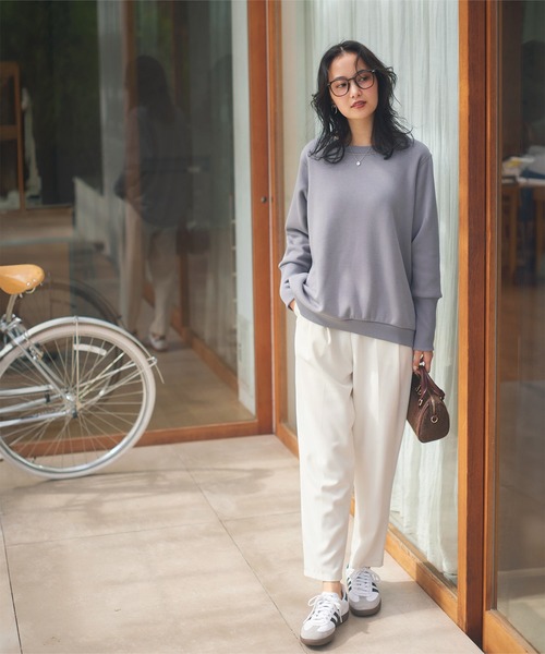 KOBE LETTUCE（コウベレタス）の「[ ぬく盛り ] ドルマンプルオーバー（スウェット・レディース・アイボリー/ブラック/グレー/ピンク系/ネイビー/ピンク・M）」の11枚目の写真