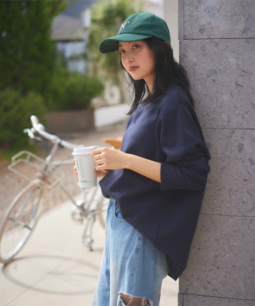 KOBE LETTUCE（コウベレタス）の「[ ぬく盛り ] ドルマンプルオーバー（スウェット・レディース・アイボリー/ブラック/グレー/ピンク系/ネイビー/ピンク・M）」の14枚目の写真