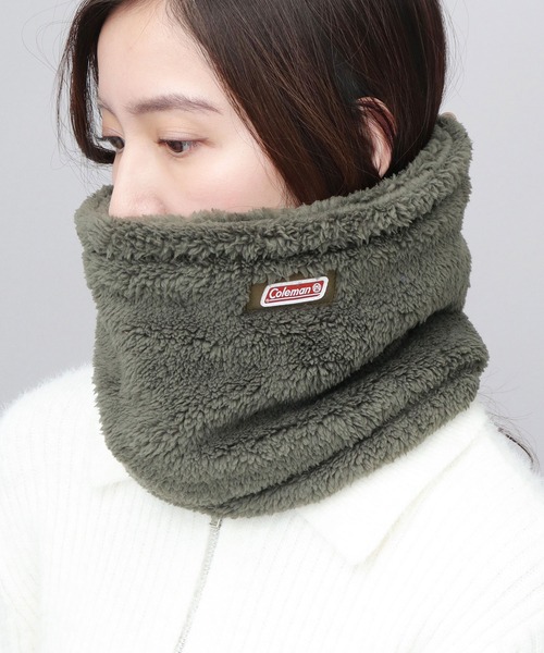 セール】たっぷりボリューム ファーフリース 裏ボア ネックウォーマー