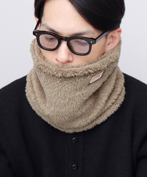 COLEMAN（コールマン）の「たっぷりボリューム ファーフリース 裏ボア ネックウォーマー（ネックウォーマー/スヌード・メンズ・ブラック/カーキ/アイボリー/ブラウン・FREE）」の11枚目の写真