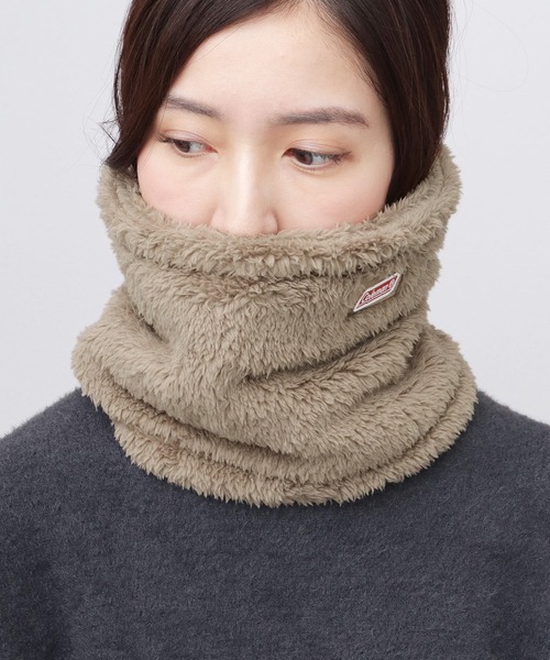 COLEMAN（コールマン）の「たっぷりボリューム ファーフリース 裏ボア ネックウォーマー（ネックウォーマー/スヌード・メンズ・ブラック/カーキ/アイボリー/ブラウン・FREE）」の12枚目の写真