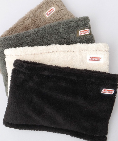 COLEMAN（コールマン）の「たっぷりボリューム ファーフリース 裏ボア ネックウォーマー（ネックウォーマー/スヌード・メンズ・ブラック/カーキ/アイボリー/ブラウン・FREE）」の17枚目の写真