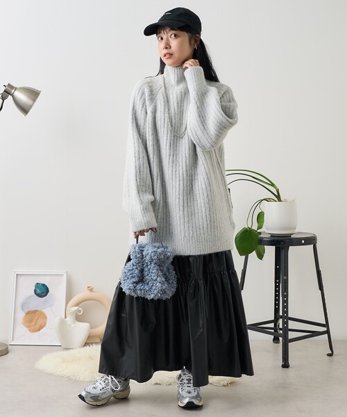 Y’s ワイズ //リブ(プリーツ)タートルカットソー セール】ワイドリブタートルニット（ニット/セーター）｜FREAK'S STORE