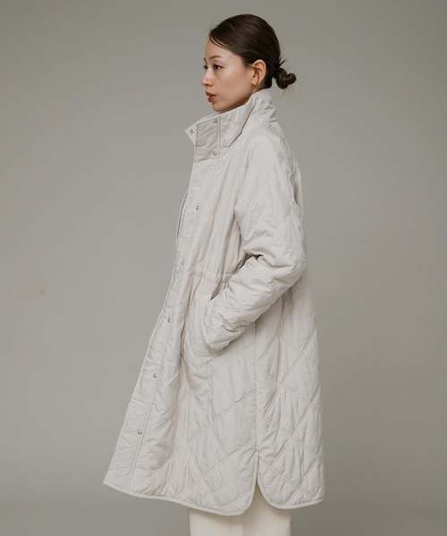 URBAN RESEARCH Sonny Label（アーバンリサーチサニーレーベル）の「キルティングスタンドコート（その他アウター・レディース・ブラック/ライトベージュ/ライトカーキ・FREE）」の6枚目の写真